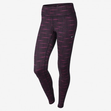 MALLAS NIKE NEGRO ROSA DRI-FIT EPIC RUN PRINTED MUJER 646215-014