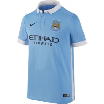 CAMISETA OFICIAL MANCHESTER CITY PRIMERA EQUIPACION 2015-2016 NIÑO 659081-489