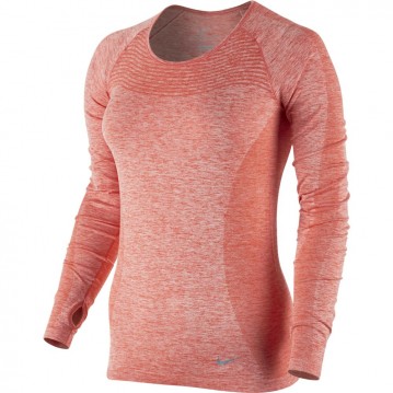 CAMISETA RUNNING NIKE DRI-FIT KNIT MUJER 718582-696